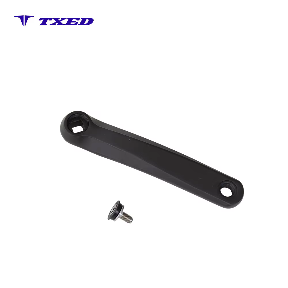 TXED Wholesale 170mm Square Taper Sand Blasting Black Aluminium Left Right Bike Bicycle Crank Arm detail image 2