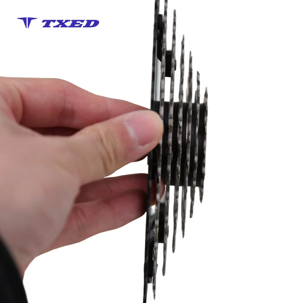 Universal 9-Speed Silver Bicycle Cassette Flywheel Fits Various Bike Models