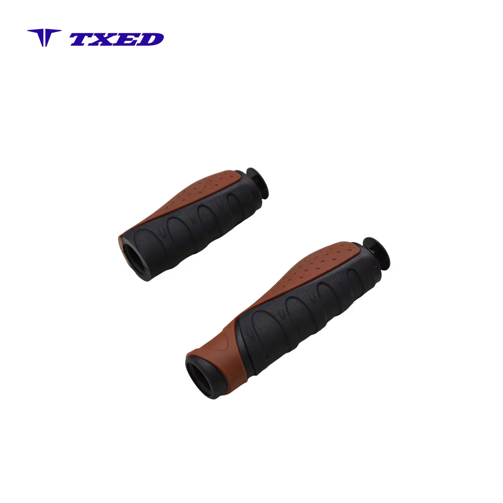 VELO Bike Handle Grips Ergonomic Non-slip TPR 22.2mm Inner Diameter 130mm/92mm Waterproof Long-distance Urban Bicycle detail image 2