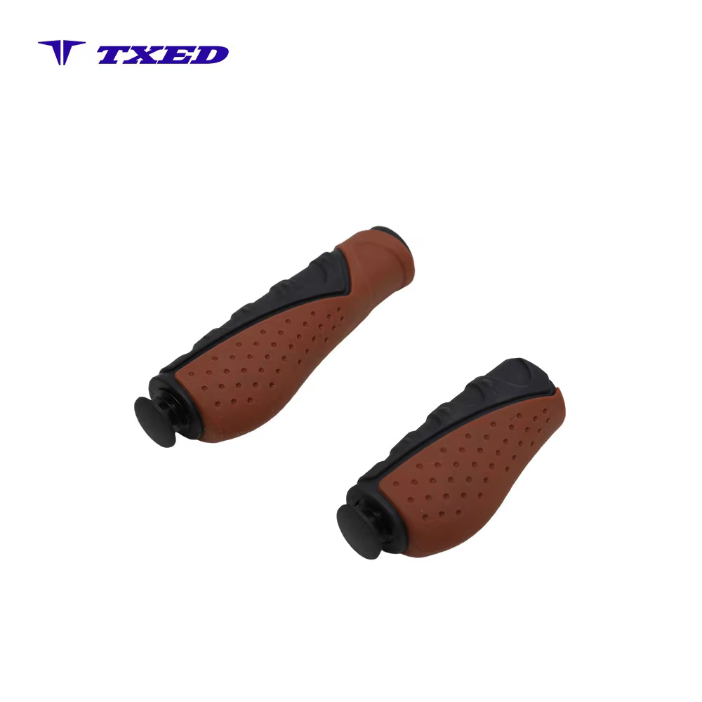 VELO Bike Handle Grips Ergonomic Non-slip TPR 22.2mm Inner Diameter 130mm/92mm Waterproof Long-distance Urban Bicycle detail image 3