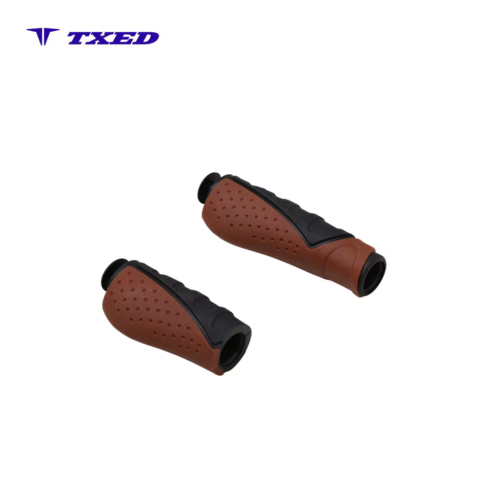 VELO Bike Handle Grips Ergonomic Non-slip TPR 22.2mm Inner Diameter 130mm/92mm Waterproof Long-distance Urban Bicycle detail image 5