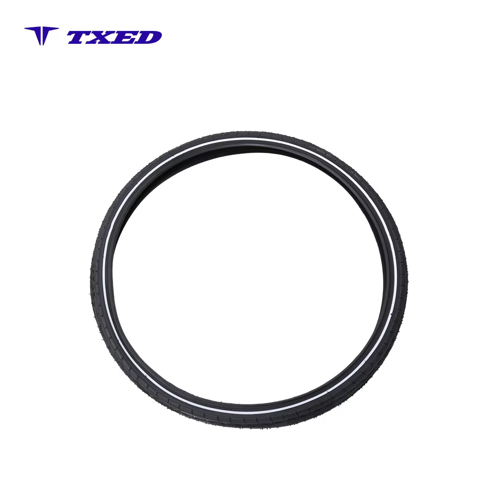 Wear Resistant Bicycle Tire With Reflective Sidewall Excellent Grip and Riding Safety Black 26 Inch 15 Bicycle Tire detail image 1