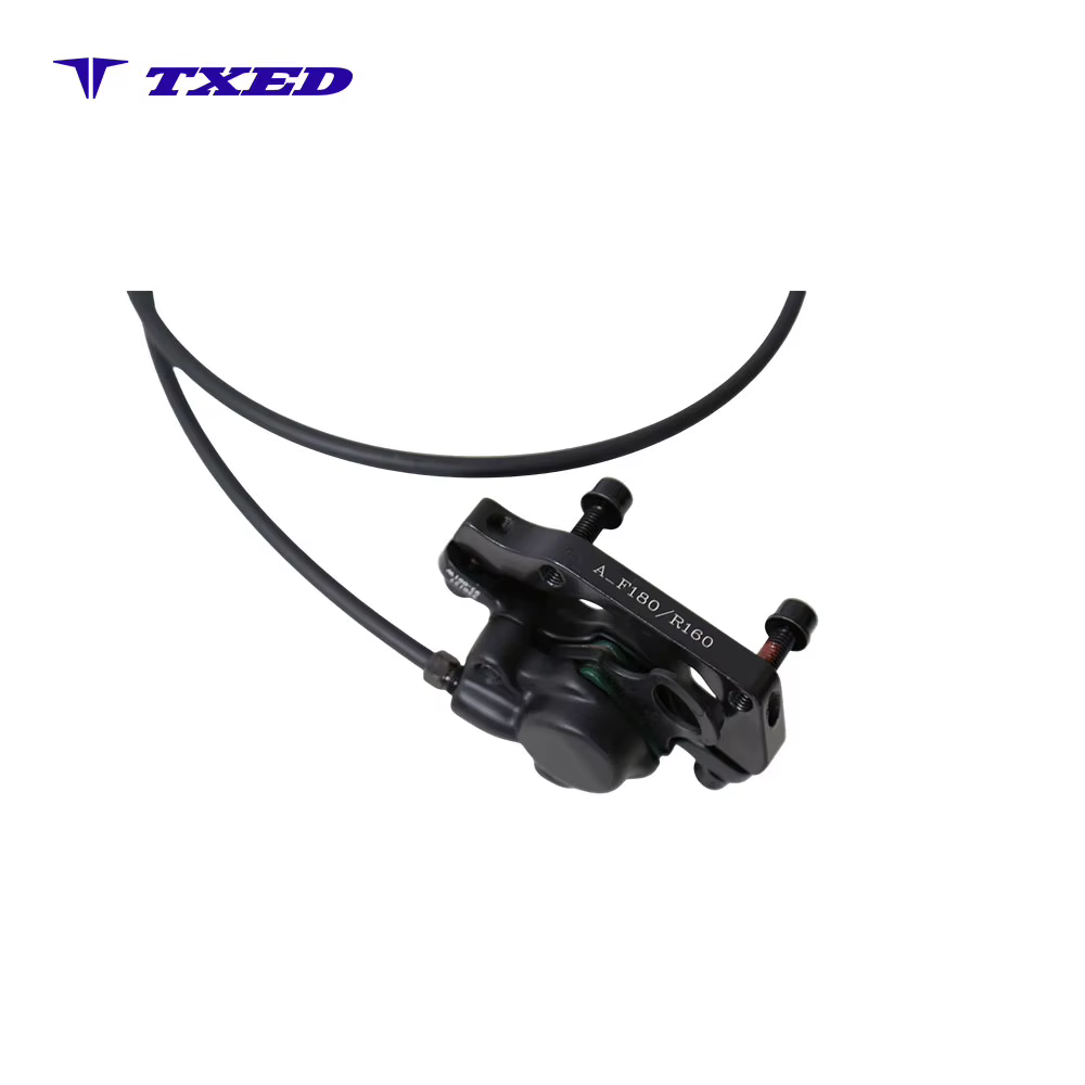 Yake Y-2 Front Hydraulic Disc Brake 2-finger Electronic Lever Power Cutoff Aluminum Alloy Silent Braking 160mm Rotor Bicycle detail image 5