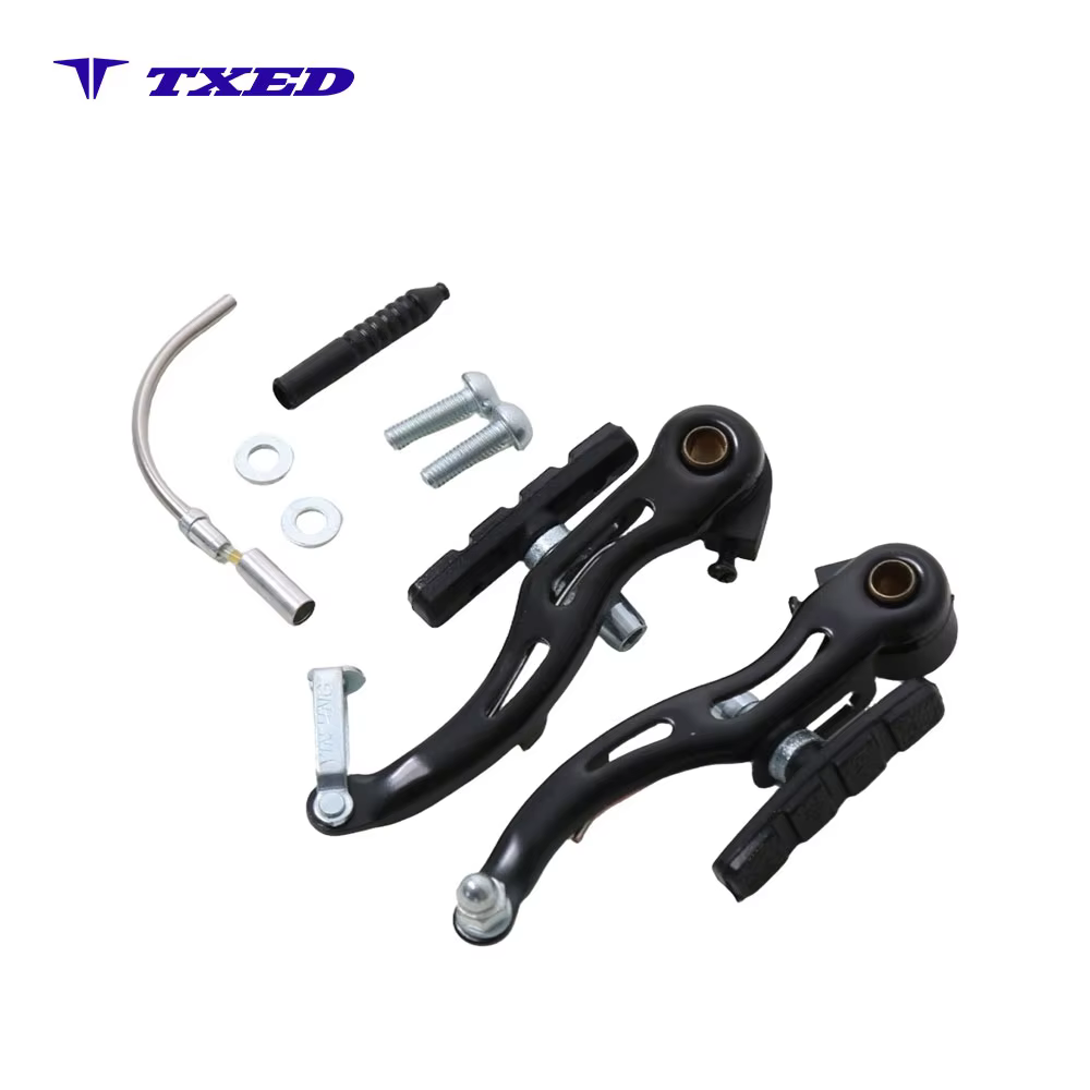 YingLong TX-117 Bicycle Black Aluminum Alloy Arms 90 Degree Noodle Adjustable 22MM Bolts Anti Slip Pads Internal Routing detail image 1