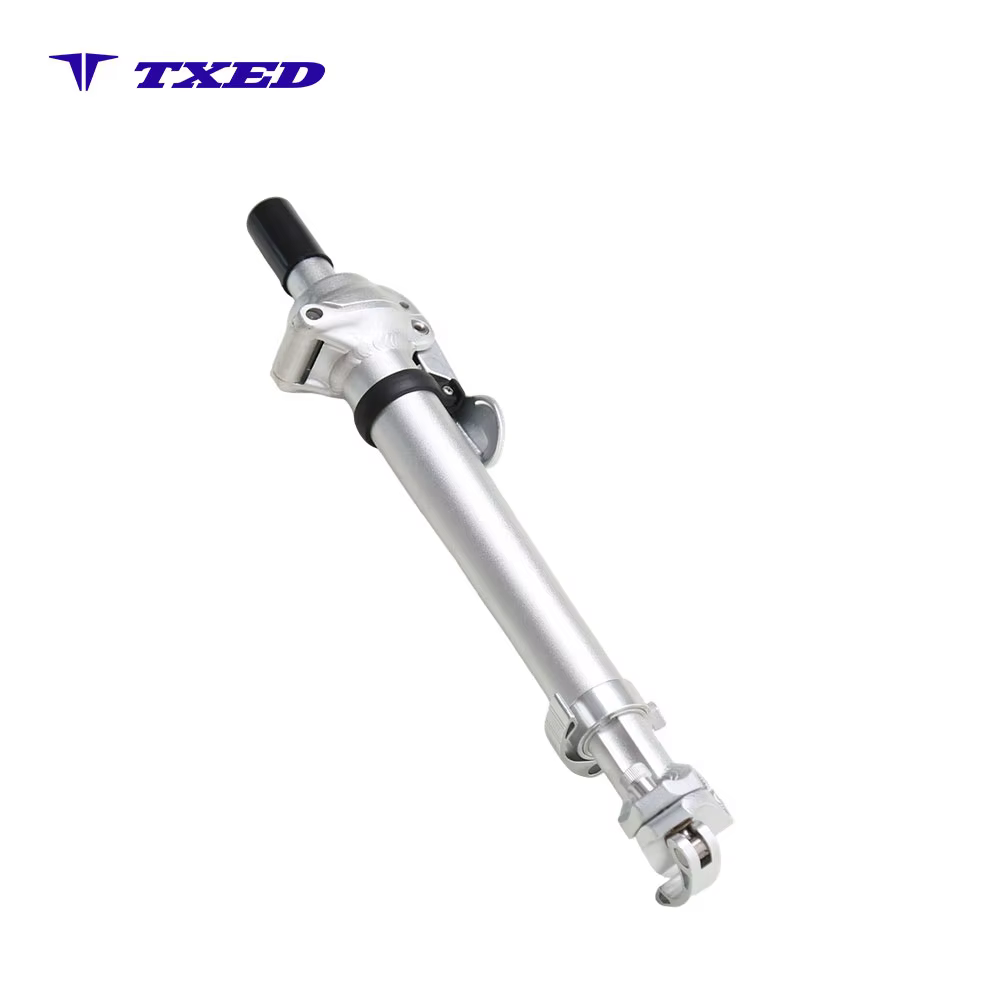 Zhihangda 8 Right Fold Telescopic Quick-Release Threaded Bicycle Stem ZHD-YW9 25.4x65mm Lower Hole 38.1x265mm Fine Sandblasted detail image 5