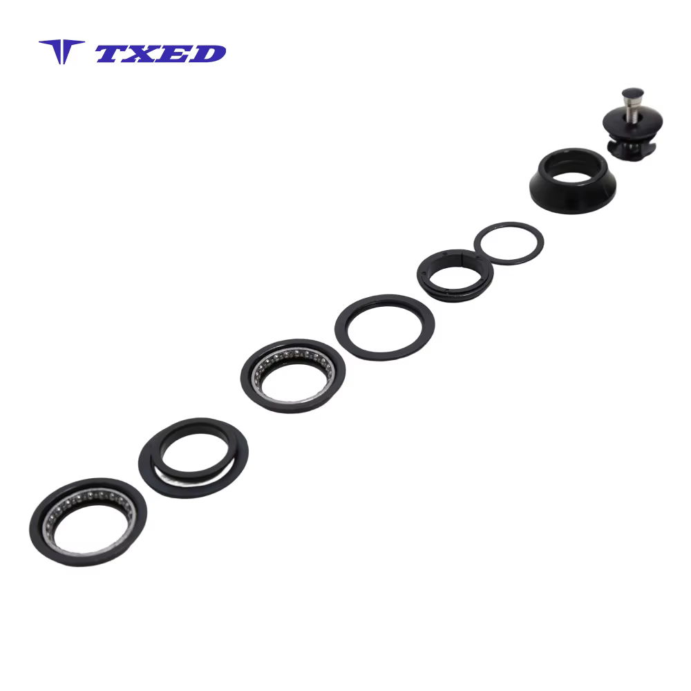 ZhiQing H115M-1 9Pcs Threadless 28.6x44x30mm 23.6mm MTB Road Bike Headset with Sunflower Aluminum Polished detail image 7
