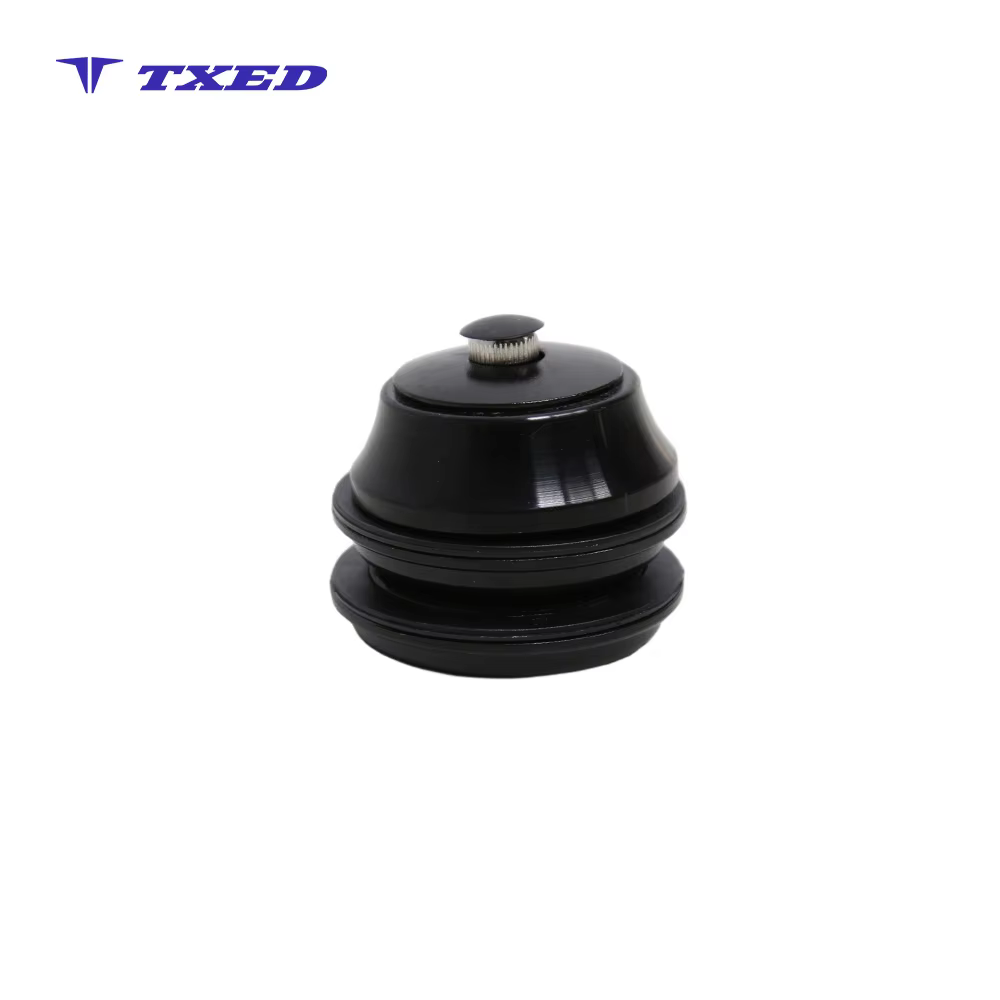 ZhiQing H115M-1 Threadless Aluminum Mountain Bike Headset 9-Piece 28.6/44/30mm Star Nut Set Rust Resistant Polished